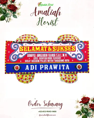 Karangan Bunga Ucapan Selamat anjun